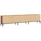 TV Cabinet with Drawer Old Wood 200x25x44 cm Engineered Wood 857696