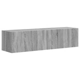 TV Wall Cabinet 2 pcs Grey Sonoma 60 x 31 x 29.5 cm 892202
