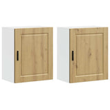 Kitchen Wall Cabinets 2 pcs Porto Artisan Oak Engineered Wood 854056