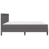 Bed Frame with LED Strip Lights Grey 180 x 200 cm Faux Leather 3415285
