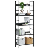 5-Layer Book Shelf Black 60x27.6x158.5 cm Engineered Wood 288226