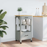 Kitchen Trolley MONZA 48x40x88.5 cm Solid Wood Pine 376086
