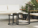 Coffee Table Set 2 pcs 55 x 55 x 45 cm steel 42026685
