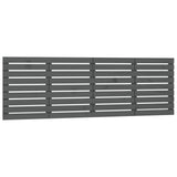 Wall Headboard Grey 206x3x63 cm Solid Wood Pine 824720