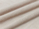 Throw Blanket Beige 240 x 270 cm Fleece 42016760