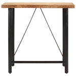 ZNTS Bar Table 110x55x107 cm Solid Wood Mango and Iron 356381