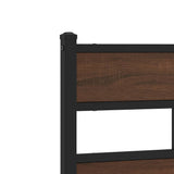 Replace Headboard Brown Oak 180 cm Steel and Engineered Wood 4017187