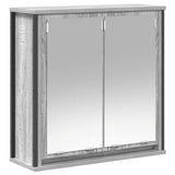 2 Piece Bathroom Furniture Set Grey Sonoma Engineered Wood 3328367