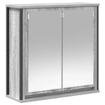 2 Piece Bathroom Furniture Set Grey Sonoma Engineered Wood 3328367