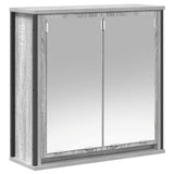 2 Piece Bathroom Furniture Set Grey Sonoma Engineered Wood 3328367