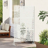 Privacy Screen 100 x 50 x 180 cm Steel White 868557
