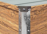 Raised Garden Bed Wood Brown 240 x 80 x 55 cm cold-rolled steel 8006405