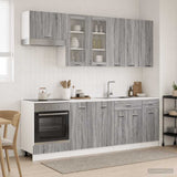Kitchen Unit LYON 8 pcs Grey Sonoma Engineered Wood 3438208