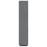 Book Cabinet/Room Divider Grey 40x35x167 cm Solid Wood Pine 810856