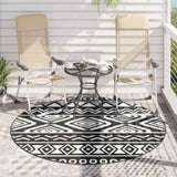 Outdoor Carpet ARAKIL Black 200 cm PP 368536