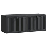 Wall-Mounted TV Cabinet Black 78.5 x 31 x 30 cm Engineered Wood 898036