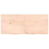 Wall Shelf 140x60x cm Untreated Solid Wood Oak 363587
