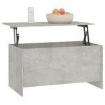 Coffee Table Concrete Grey 102x55.5x52.5 cm Engineered Wood 809669