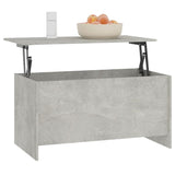 Coffee Table Concrete Grey 102x55.5x52.5 cm Engineered Wood 809669