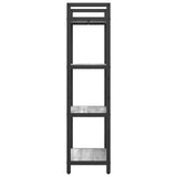 Bookshelf Grey Sonoma 56 x 34 x 133.5 cm Engineered Wood 883871