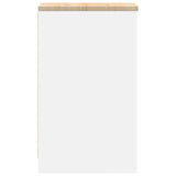 Garage Storage Cabinet White 30x51x85 cm Solid Wood Pine 860553