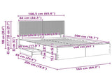 Bed Frame with Storage and Headboard White 160 x 200 cm 3413929