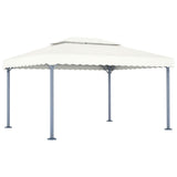 Gazebo 400x300 cm Cream Aluminium 48062