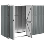 Tool Shed Grey Galvanised Steel Large Garden Tool Shed 316214