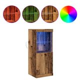 LED Sideboard Old Wood 41 x 37 x 100 cm Engineered Wood 863039