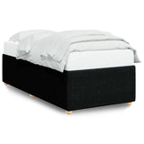 Bed Frame without Mattress Black Single Fabric 3285037
