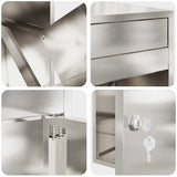 Parcel Drop Box Silver 47.5 x 38 x 59 cm Stainless Steel 874937