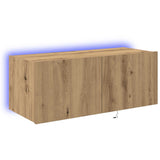 TV Wall Cabinet Artisan Oak 80 x 35 x 31 cm Engineered Wood 863106