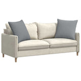 Sofa Pillows 2 pcs Light Grey 80 x 80 cm Fabric 42014040