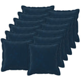 Cushion Cover 12 pcs HOUTEN Blue 40 x 40 cm Microfiber Fleece 916890