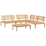 Pallet Sofa Set Natural wood Solid Acacia wood Large Modular 3209303