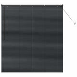 Venetian Blinds Height Adjustable Black 175 x 155 cm Aluminium 42006158