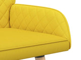 2 Seater Sofa with Solid Wood Legs 2-Seater Light Yellow 42051039