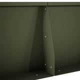 Retaining Wall 6 pcs 40 x 12 x 30 cm Steel Olive Green 3449138