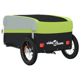 Bike Trailer Black and Green 30 kg Iron 94039