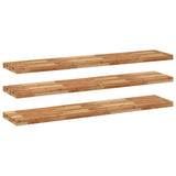 Floating Shelves 3 pcs 140x30x4 cm Oil Finished Solid Wood Acacia 3279625