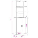 Highboard Artisan Oak 70 x 42.5 x 185 cm Engineered Wood 3446611