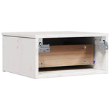 Bedside Table 2 pcs White 37 x 35 x 18.5 cm Solid pine wood 873484