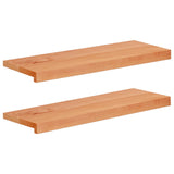 Window Sills 2 pcs Varnished 80x 30 x 2 cm Solid Beech Wood 42048232