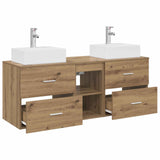 Bathroom Cabinet Set 3 pcs Artisan Oak 49.5 x 41 x 62.5 cm 3405842