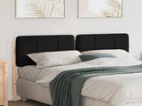 Upholstered Headboard Brown and Black 120 cm Solid Pine Wood 880135