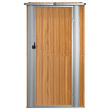 Garden Shed Brown 118.5x97x209.5 cm Galvanised Steel 150902