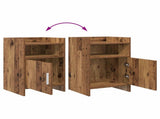 Bedside Tables 2 pcs Old Wood 40 x 36 x 60 cm Engineered Wood 8011048