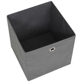 Storage Boxes 10 pcs Non-woven Fabric 28x28x28 cm Grey 325193
