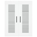 Highboard White 69.5x34x180 cm Engineered Wood 3198233