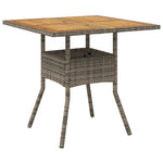 Garden Dining Set 5 pcs Grey Poly rattan 3334938